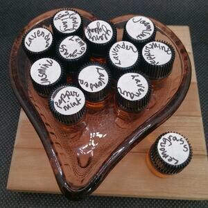 Set of 3 Purse Size Essential Oils Mini 1ml Bottles Artisan Diffuser Jewelry NEW